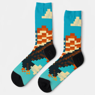 American Eagle Pixel Art Socks Socken