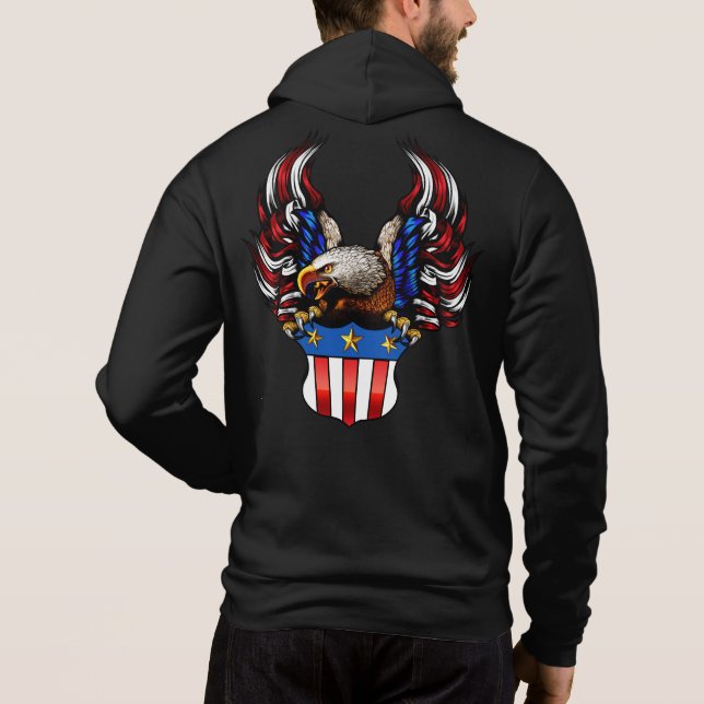 American Eagle, Red White & Blue, Patriot, Hoodie (Rückseite)