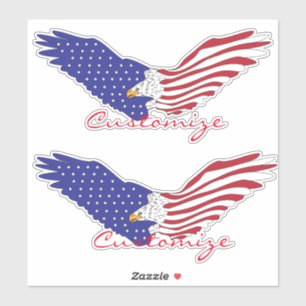 American Eagle Thunder_Cove Patriotic 4. Juli Aufkleber