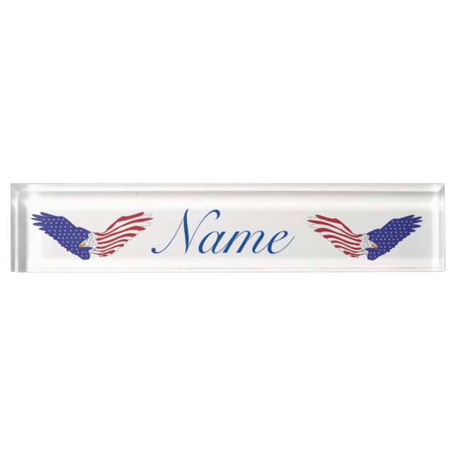American Eagle Thunder_Cove Patriotic 4. Juli Namensplakette (Vorderseite)