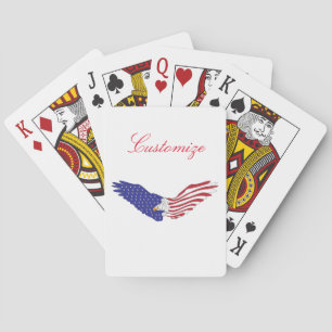 American Eagle Thunder_Cove Patriotic 4. Juli Spielkarten