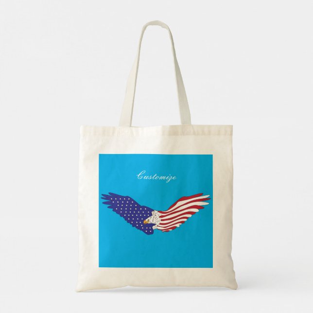 American Eagle Thunder_Cove Patriotic 4. Juli Tragetasche (Rückseite)