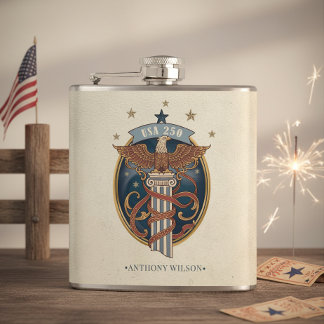 American Eagle USA 250 Art Nouveau Motiv ID1304 Flachmann