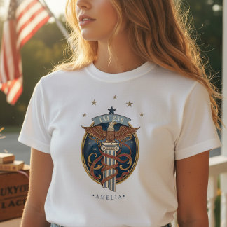 American Eagle USA 250 Art Nouveau Motiv ID1304 T-Shirt