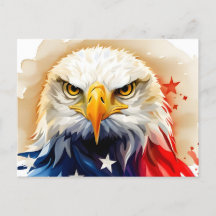 American Eagle, USA, Postcard