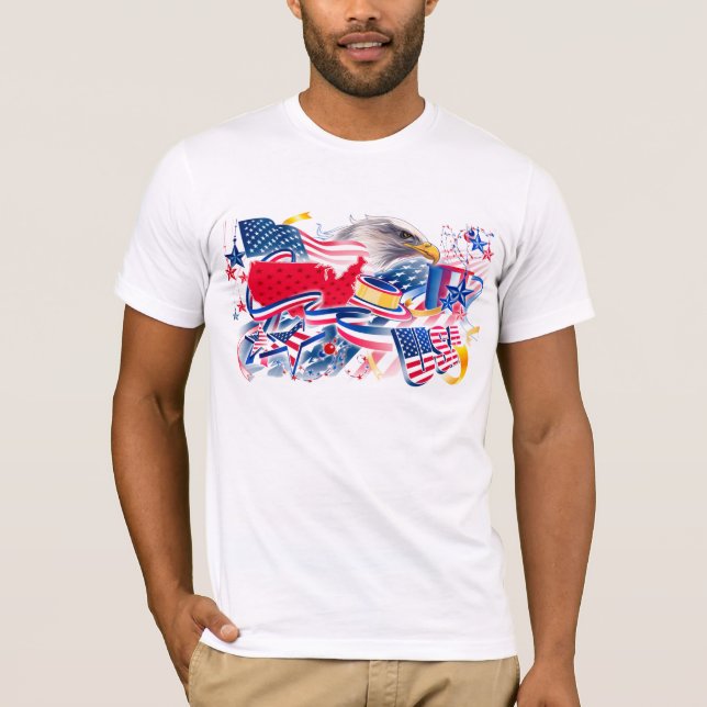 AMERICAN EAGLE USA T-Shirt (Vorderseite)