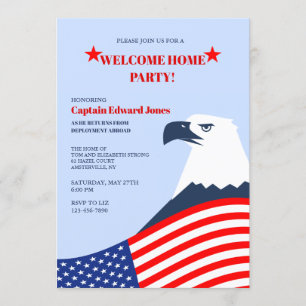 American Eagle Willkommensparty-Einladung Einladung