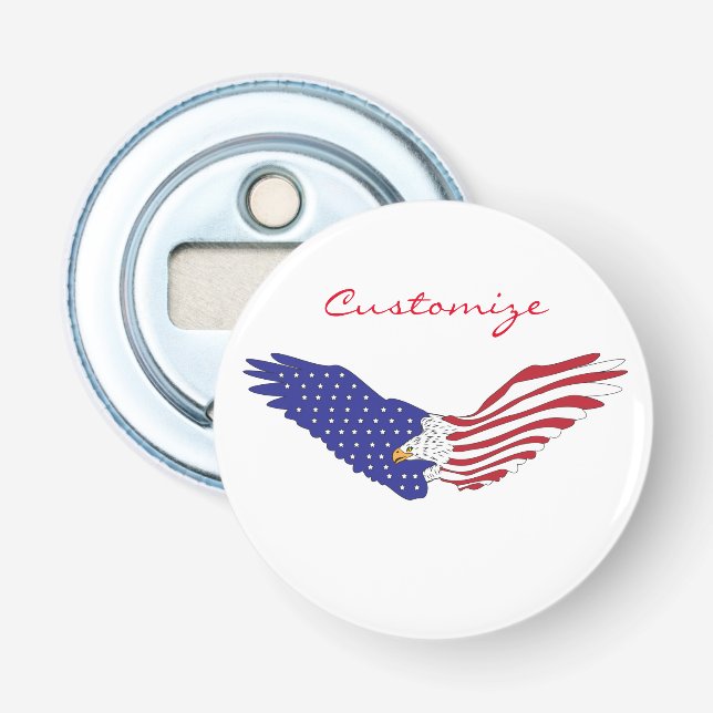 American Eagles Thunder_Cove Patriotic 4. Juli Flaschenöffner (Vorderseite)