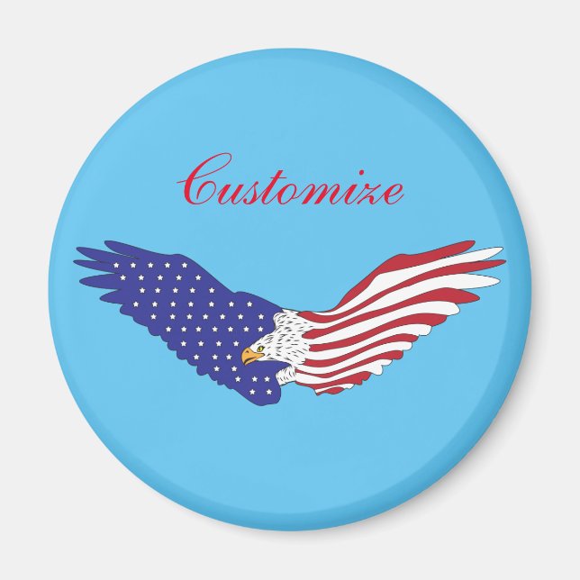 American Eagles Thunder_Cove Patriotic 4. Juli Magnet (Vorne)