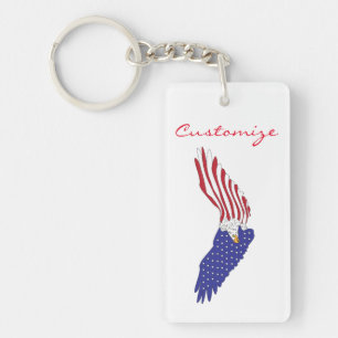 American Eagles Thunder_Cove Patriotic 4. Juli Schlüsselanhänger