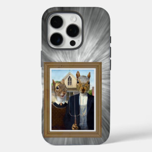 American Eichhörnchen Gothic - lustig iPhone 16 Pro Hülle