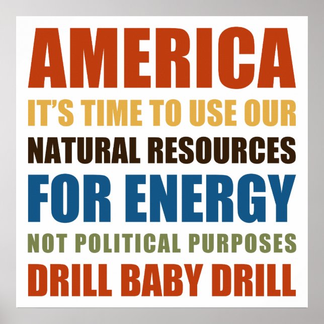 American Energy Poster (Vorne)