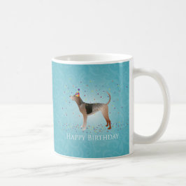 American English Coonhound Happy Birthday Design Kaffeetasse