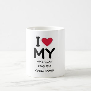 American English Coonhound Liebe Kaffeetasse