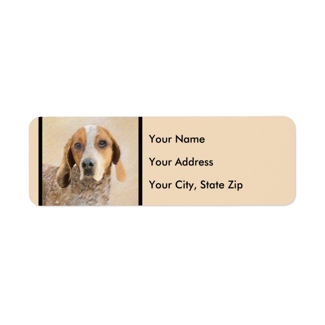 American English Coonhound Painting - Dog Art (Vorne)