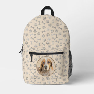 American English Coonhound Painting - Dog Art Bedruckter Rucksack