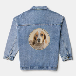 American English Coonhound Painting - Dog Art Jeansjacke