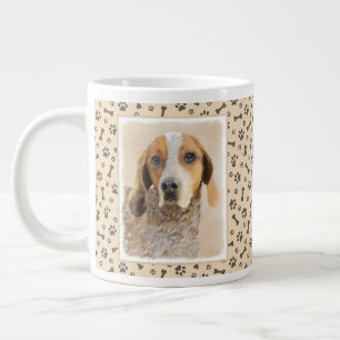 American English Coonhound Painting - Dog Art Jumbo-Tasse