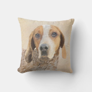 American English Coonhound Painting - Dog Art Kissen