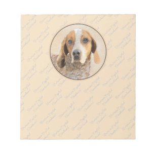 American English Coonhound Painting - Dog Art Notizblock