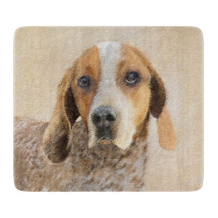 American English Coonhound Painting - Dog Art Schneidebrett