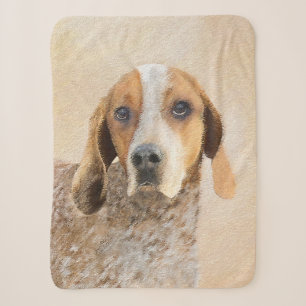 American English Coonhound Painting - Dog Art Sherpadecke