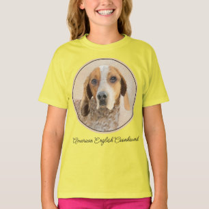 American English Coonhound Painting - Dog Art T-Sh T-Shirt