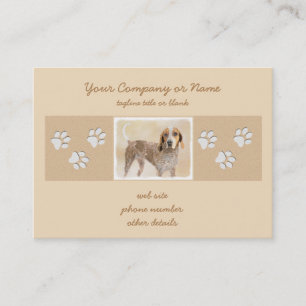 American English Coonhound Painting - Dog Art Visitenkarte