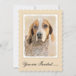 American English Coonhound Painting - Original Art Einladung