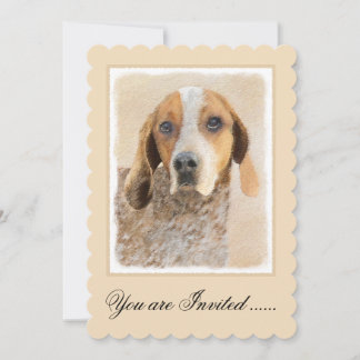 American English Coonhound Painting - Original Art Einladung