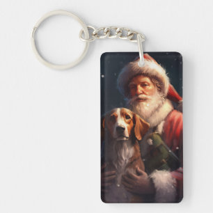 American English Foxhound Santa Claus Noël
