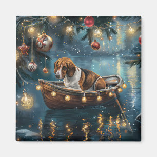 American English Foxhound Weihnachtsfest Reise Magnet