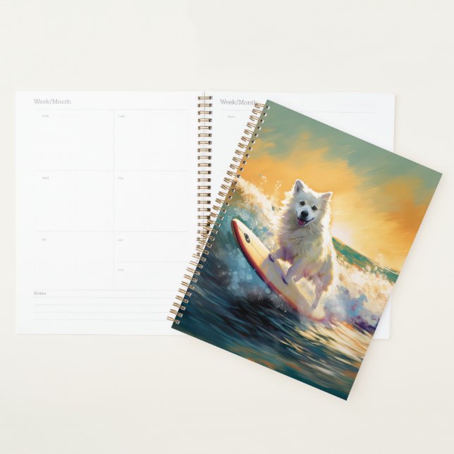 American Eskimo Beach Surfmalerei Planer (Anzeige)