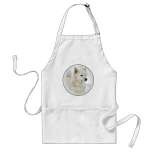 American Eskimo Dog Art Geschenke Schürze