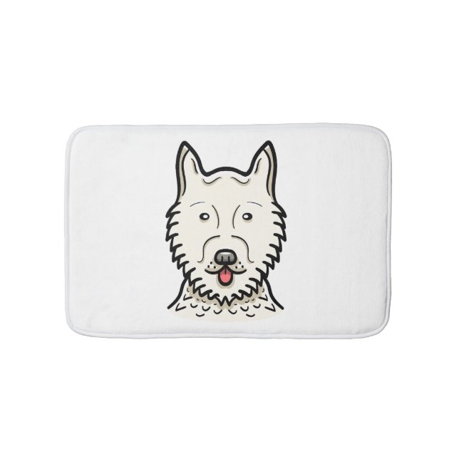 American Eskimo Dog Badematte (Vorderseite)