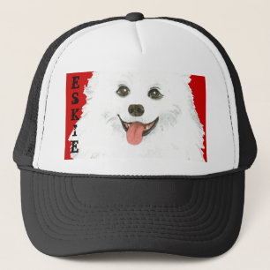American Eskimo Dog Color Block Truckerkappe