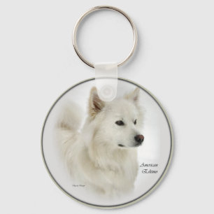 American Eskimo Dog Gaben Art Schlüsselanhänger