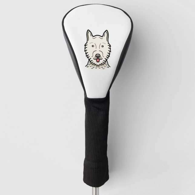 American Eskimo Dog Golf Headcover (Vorderseite)
