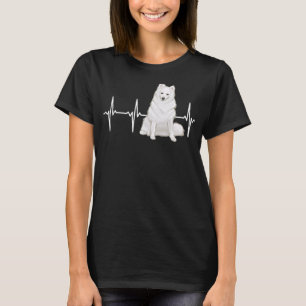 American Eskimo Dog Heartbeat T-Shirt