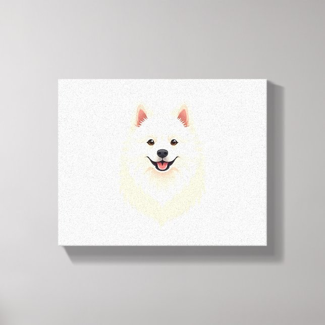 American Eskimo Dog Leinwanddruck (Vorderseite)