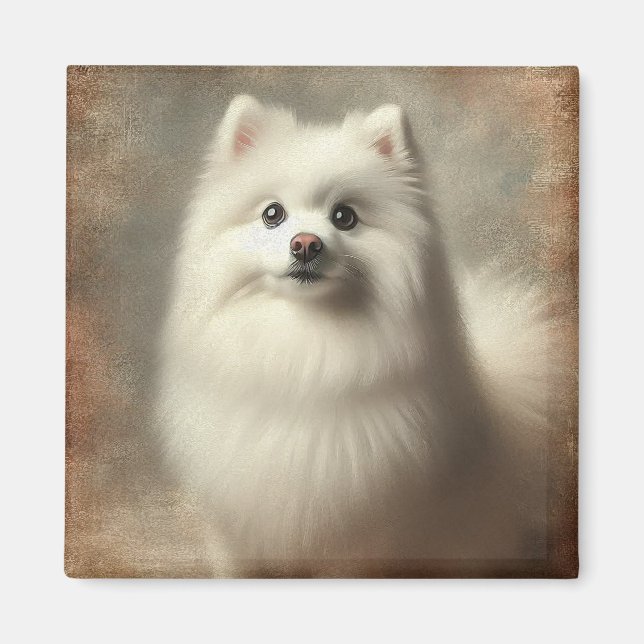 American Eskimo Dog Magnet (Vorne)