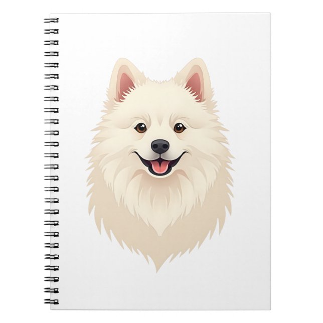 American Eskimo Dog Notizblock (Vorderseite)