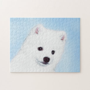 American Eskimo Dog Painting - Original Dog Art