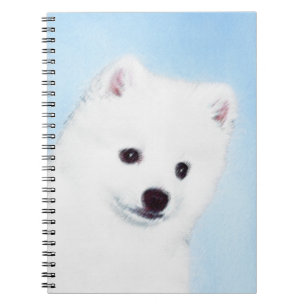 American Eskimo Dog Painting - Original Dog Art Notizblock