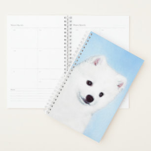 American Eskimo Dog Painting - Original Dog Art Planer