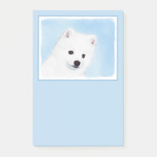 American Eskimo Dog Painting - Original Dog Art Post-it Klebezettel