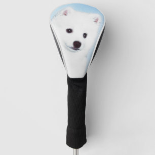 American Eskimo Dog Painting - Original Hund Art Golf Headcover