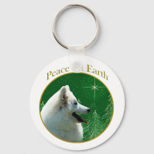 American Eskimo Dog Peace Schlüsselanhänger