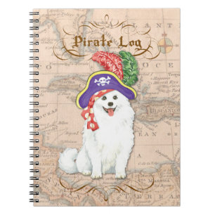 American Eskimo Dog Pirate Notebook Notizblock