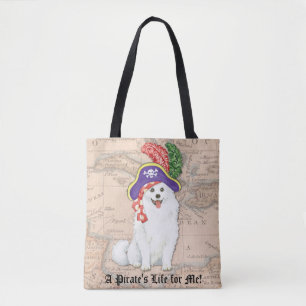 American Eskimo Dog Pirate Tote Bag Tasche